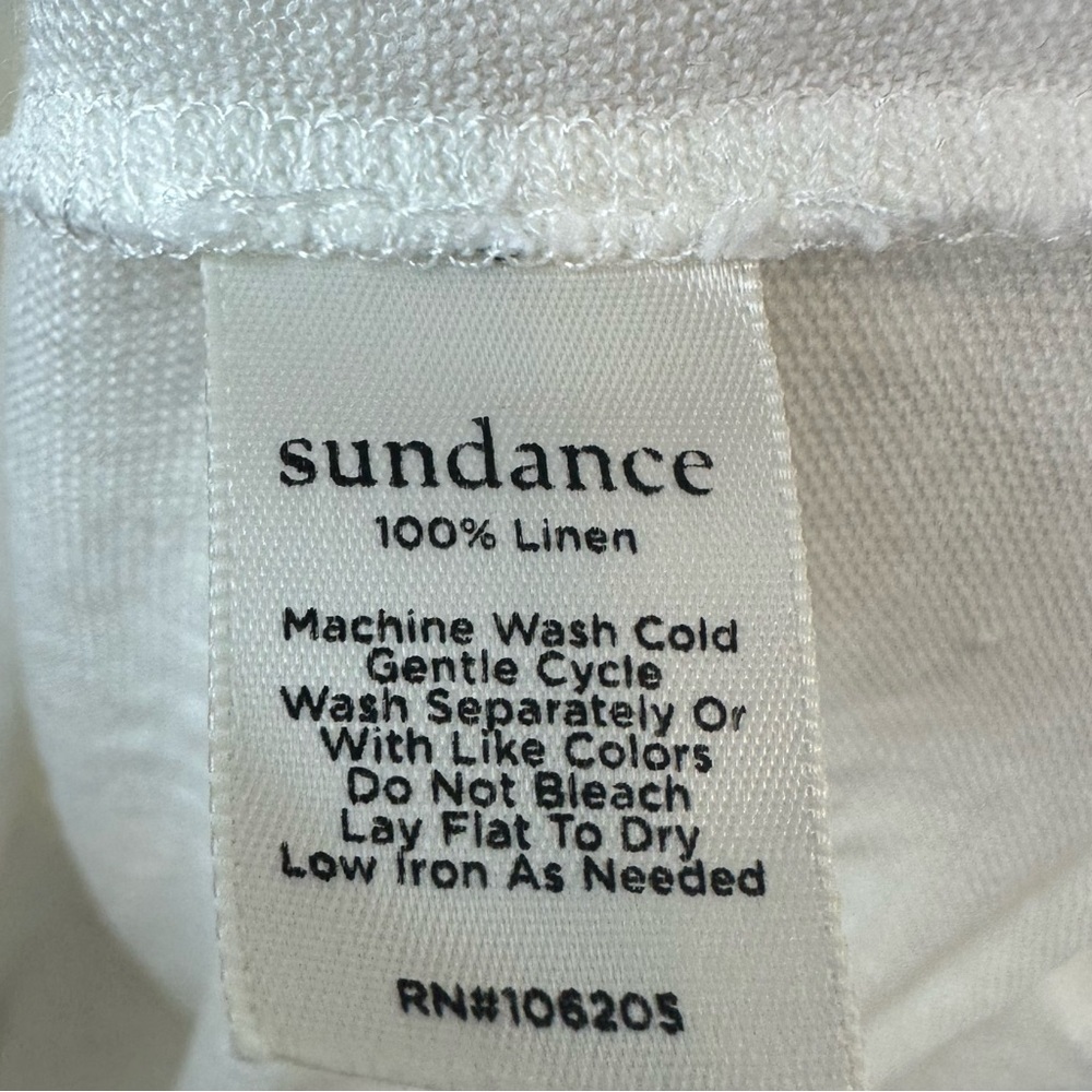 Sundance 100% Linen Long line Tank Top Size S - Picture 5 of 8